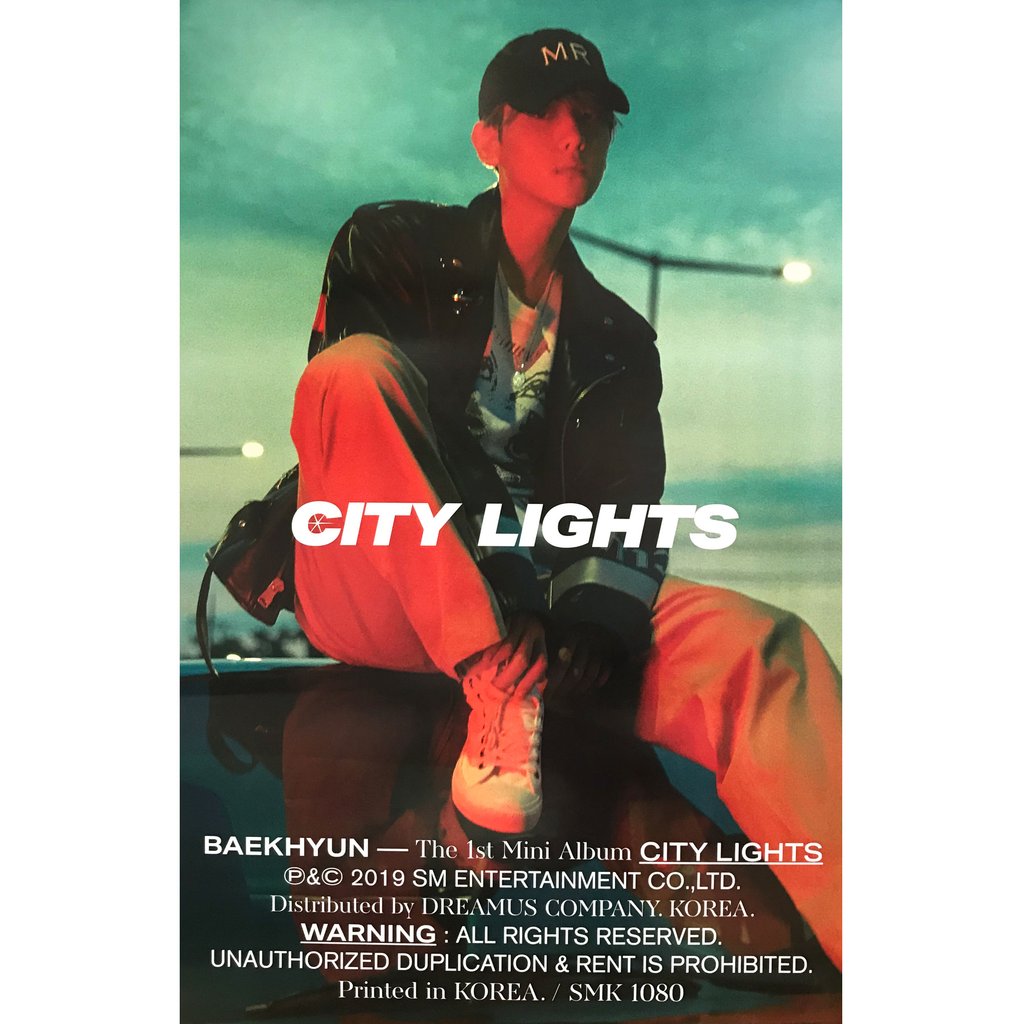 Baekhyun City Lights Album Poster Night Version