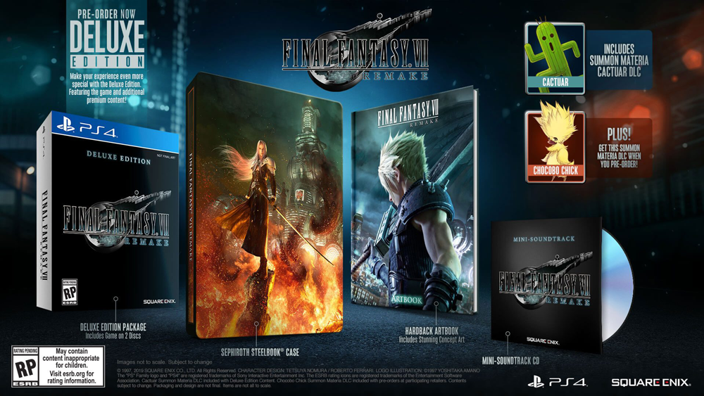 FFVII Deluxe Edition Inclusions